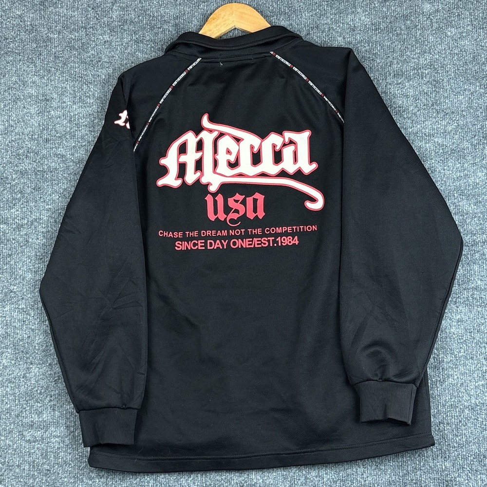 VTG Mecca USA Track Jacket Chase The Dream Medium Fleece Full Zip Streetwear Rap